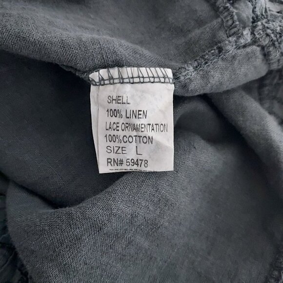 Carla Conti Sleeveless Linen Embroidered Lace Shift Dress - Picture 10 of 10